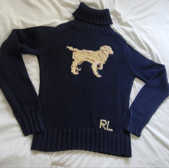 Navy Blue Dog Sweater by - Picture 1 of 11